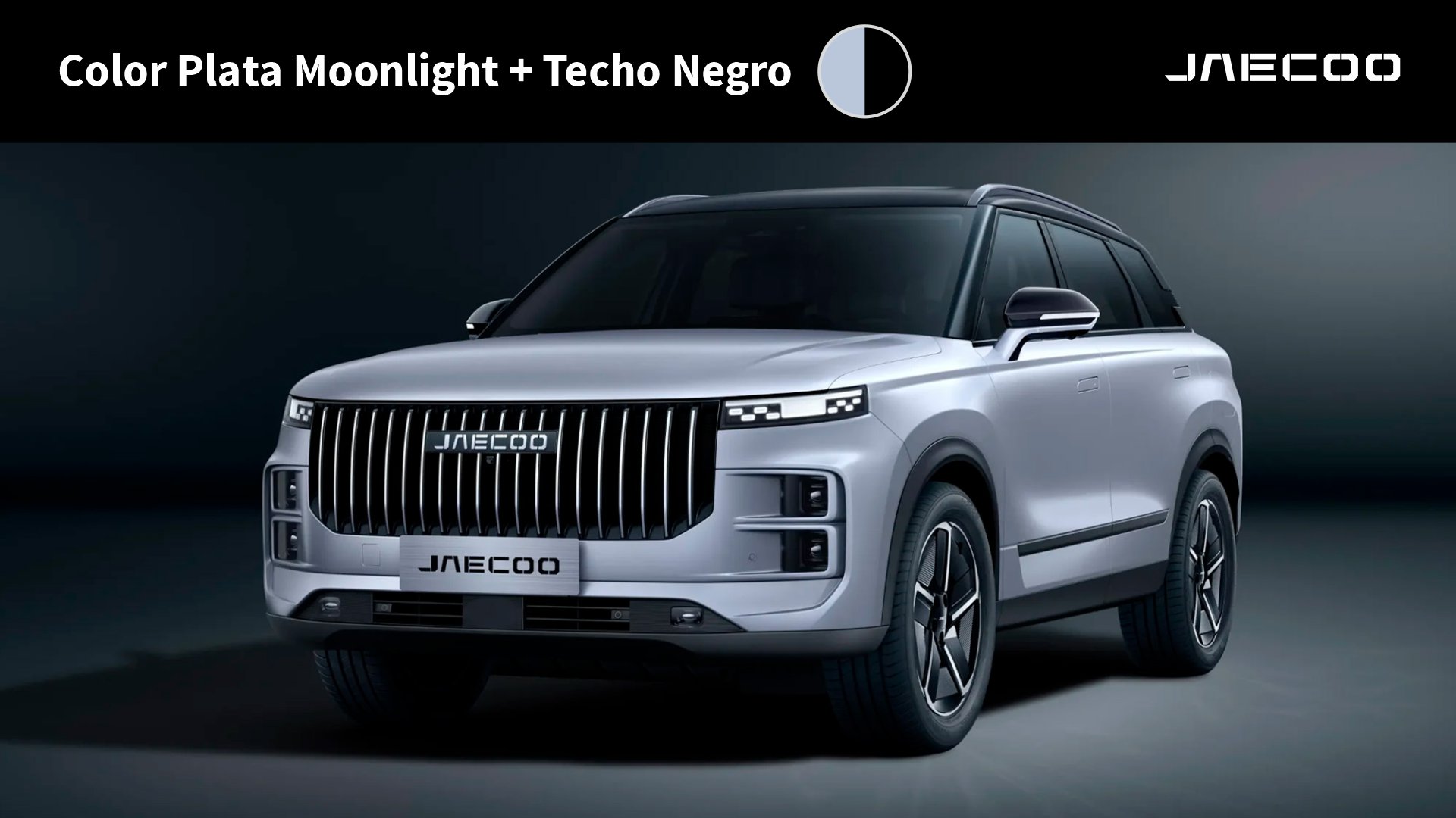 Jaecoo 7 color Plata Moonlight + techo negro