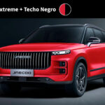 Jaecoo 7 color Rojo Extreme + techo negro